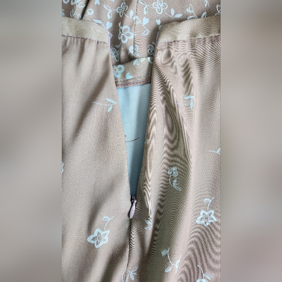 David Bitton Turquoise flower skirt - Size 8 - Picture 3 of 7